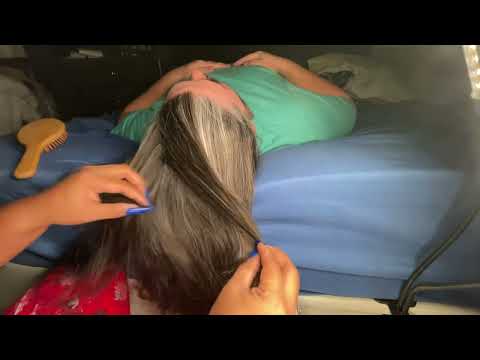 ASMR ~FAST & AGGRESSIVE SCALP SCRATCHING, Hair Brushing & A Little Bit Head Massage 💆‍♂️No Talking
