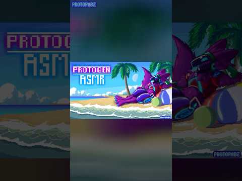 [Pixel Art TIMELAPSE] Protogen at the beach ⛱️🌊 #protogen #furry #timelapse #asmr #furryasmr