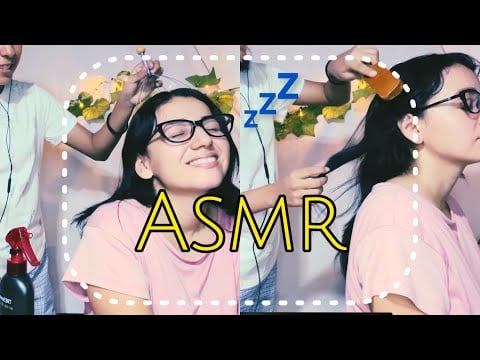 ASMR MI SOBRINA ME PEINA EN SUSURROS 😴  ME DUERMOO