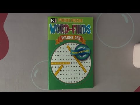 ASMR Tapping On Word-Finds Volume 252 | No Talking