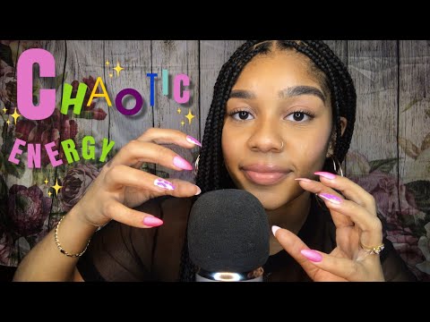 ASMR- FAST AND AGGRESSIVE HAND MOVEMENTS (Unpredictable + Random Triggers) 🤪⚡️