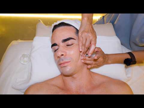 ASMR: I Snored during this Face Massage & Vacuum Facial - So Satisfying