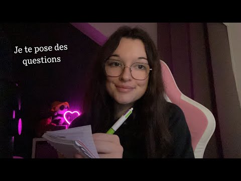 ASMR | pov : je t’interview pour un sondage (soft spoken)