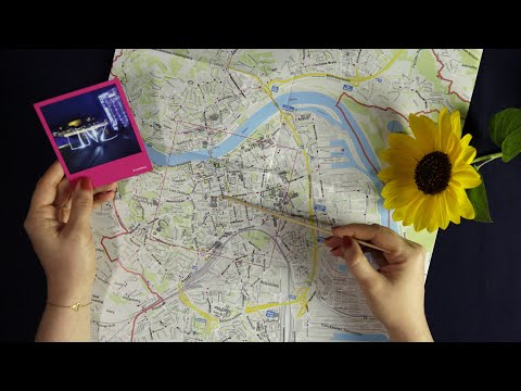 ASMR Steel City: Tracing a Map of Linz (soft spoken, pointing and tracing, paper sounds)