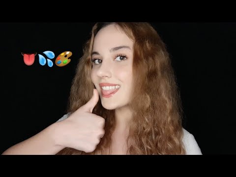 TÜRKÇE ASMR | SPIT PAINTING | MOUTH SOUNDS