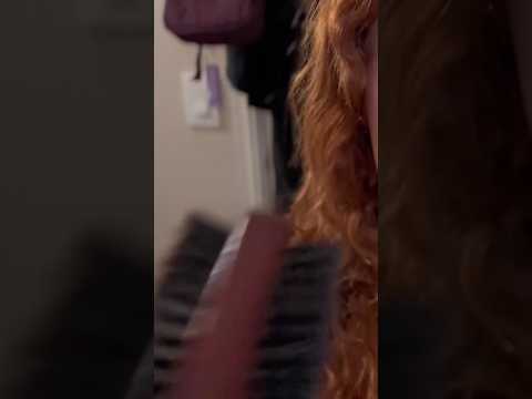 ASMR Parting and Brushing Your Hair 🎀 #shortvideo #asmr