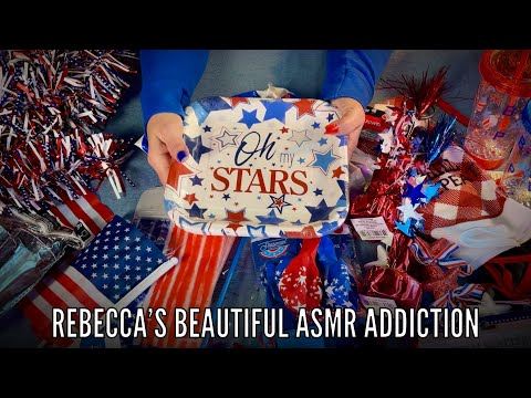 Dollar Tree Haul! (Soft Spoken version) All this Patriotic stuff! Crinkle mania.