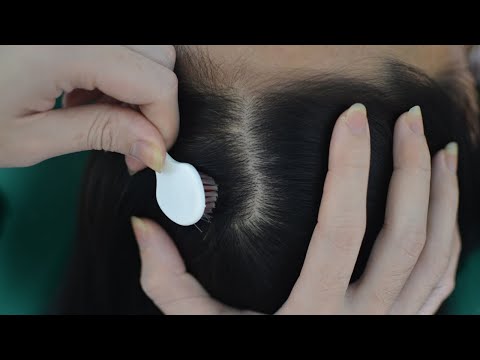 ASMR Scalp Scratching ~ Hair Parting ~ Hair Scratching ~ Hair Brushing Tingling For Deep Sleep