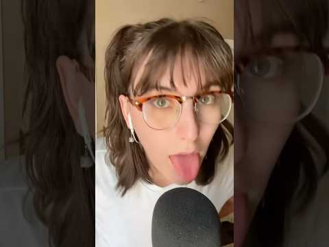 Mouth Sounds ASMR | kisses, lens licking & spit painting  #asmrshort