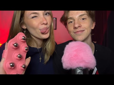 ASMR EN DUO : PRO VS NOOB🤓👶🏼 (avec mon frère Maxence)