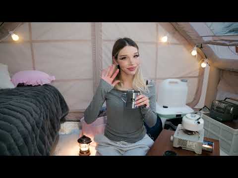ASMR Solo Camping by a mountain river ⛰| Alice Delish