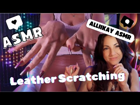 ASMR leather Scratching