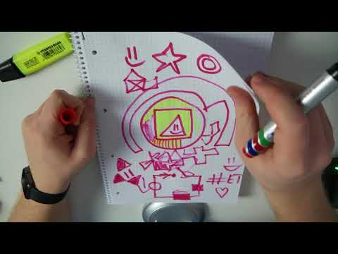 ASMR Marker doodling sounds to relax I Adventskalender #16 I ASMR Deutsch / German