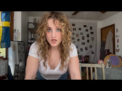ASMR chaotic bestie grwm + positive affirmations for humor (laughing in the face of disagreement)