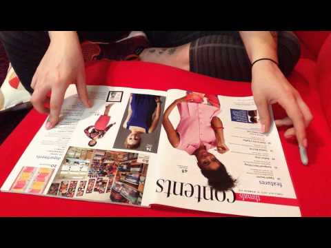 ASMR - Flipping Through Sewing Magazines with Tracing (No Talking)