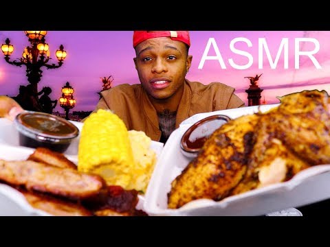 INTENSE ASMR BBQ Mukbang Eating Show