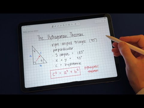 Relax and Learn Pythagoras' Theorem | ASMR Maths