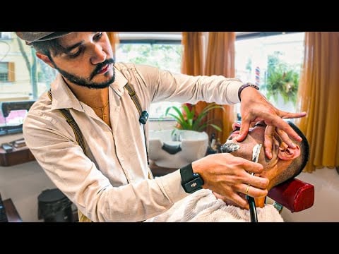 Old School Classic Shave (suspenders & leather strop) [HDR] – São Paulo 🇧🇷