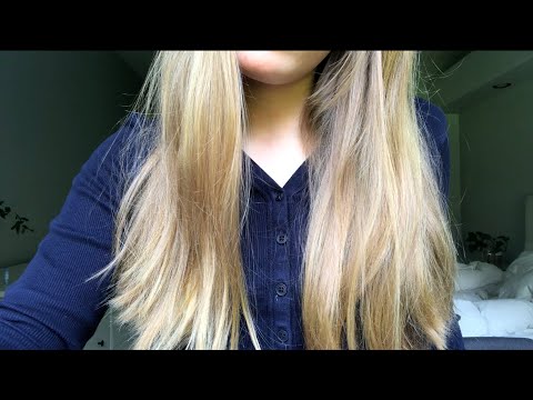 ASMR hair play | brushing, raking fingers through hair