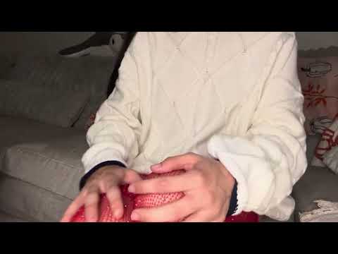 Sweater, Stockings & Heels ASMR Fabric Scratches 