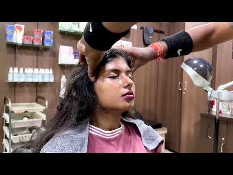 ASMR BEST DEEP PRESSURE HEAD & FOREHEAD MASSAGE WITH FACE WASH | Indian Barber LALIT#asmr #insomnia
