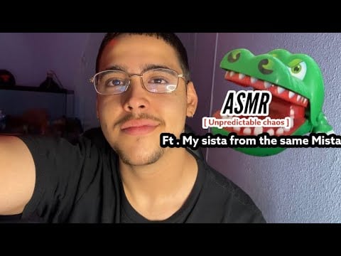 ASMR | Unpredictable chaos for tingles + Keyboard sounds ft. My sista ✨