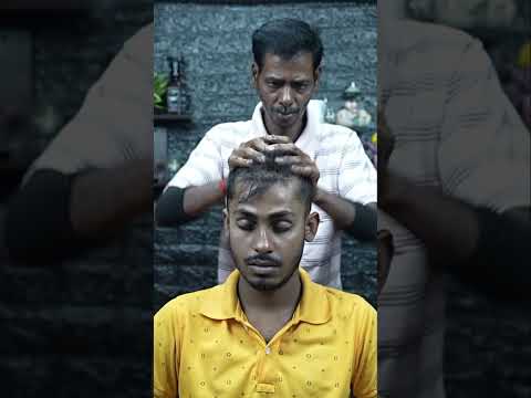 Intense Old School Head Massage ASMR #shorts