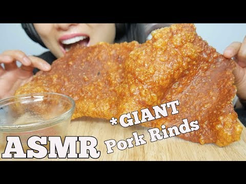 ASMR GIANT Pork Rinds (EXTREME SATISFYING CRUNCHY EATING SOUNDS) No Talking | SAS-ASMR