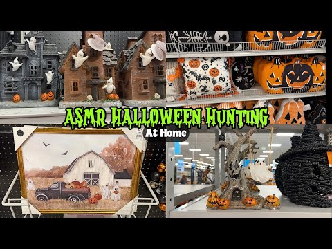 ASMR At Home Halloween Decor Hunting🦇| Spooky Sunday (whispered voiceover & fluffy mic sounds)