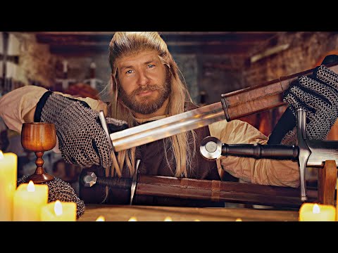 Medieval Bladesmith | ASMR | soft spoken sword selection for sleep