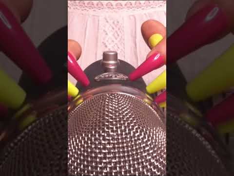 Mic Scratching with No Cover ~  Blue Part of Yeti Mic ~  #asmr #asmrsleep #notalkingasmr  #shorts