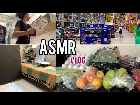 ASMR VLOG- FAXINA NO QUARTO + MERCADO E CAFÉ DA MANHÃ 🍳