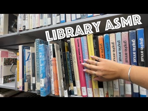 Public ASMR at the Library: Tapping, Scratching, etc. 😴📚