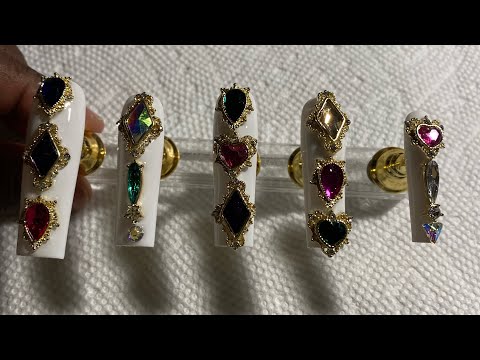 Extra long bling press on nails