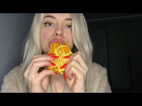 Asmr - eating fake squishy waffle sounds | mukbang fake food