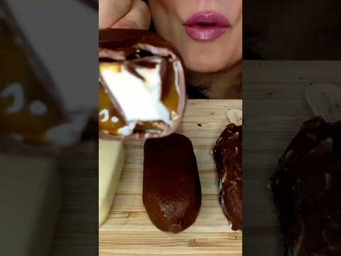 THAT FIRST BITE MAKES ME #asmr #chocolate #icecream