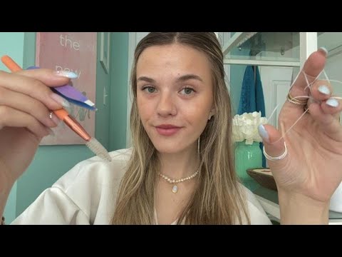 ASMR Mall Brow Threading Kiosk Roleplay 🪡