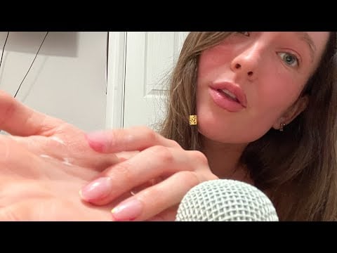 *ASMR* hand massage (lotion, hand sounds, up close) 🧘‍♀️