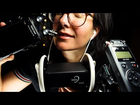 ASMR Best of Mouth Sounds & Triggers Tascam vs. 3Dio vs. Tascam (2 Hour+ Compilation) 20k Special