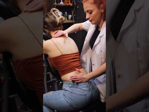 Relaxing Chair Massage 🌙🌙 #asmrforsleep #backmassage #headmassage