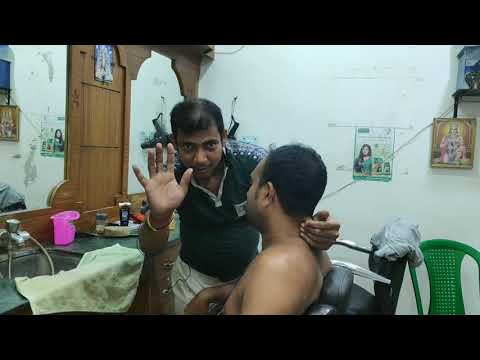 Asim barber Unique Head and body massage and powerful neck cracking ASMR