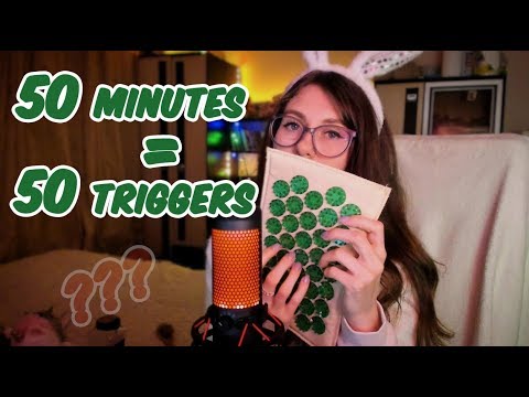 АСМР 50 ТРИГГЕРОВ ЗА 50 МИНУТ/ ASMR 50 triggers in 50 minutes