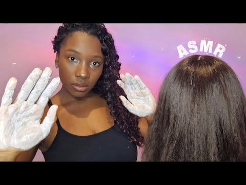 ASMR MEXENDO NO CABELO, COÇANDO O COURO CABELUDO E FAZENDO MASSAGEM NOS PÉS E NAS MÃOS (APLICADO) 😴