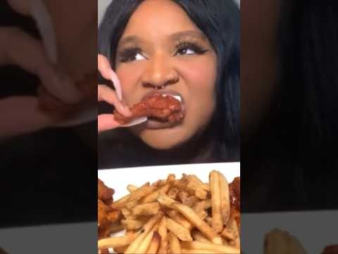 Extra crispy ghost pepper wings? #asmr #foryou  #youtubeshorts