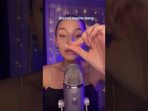 Plucking the negativity🌟 #asmr #relax #tingles #mouthwhisper #triggersforsleep
