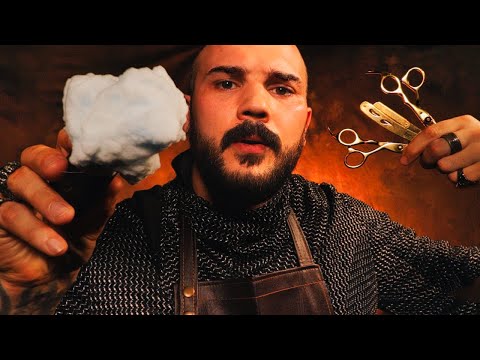 ASMR HAIR CUT with a Relaxing Massage - THE KING WILL SEE YOU NOW 👑
