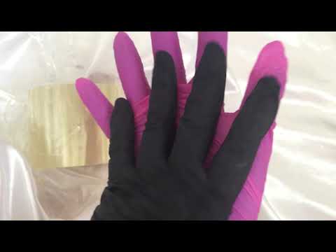LATEX GLOVES ✋  STICKY TAPE & LAYERING ✋✋✋  [[ASMR]]
