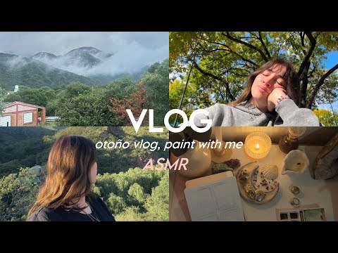 ASMR - vlog: días de otoño, viaje a las montañas⛰️ y PAINT WITH ME 🎨👩‍🎨