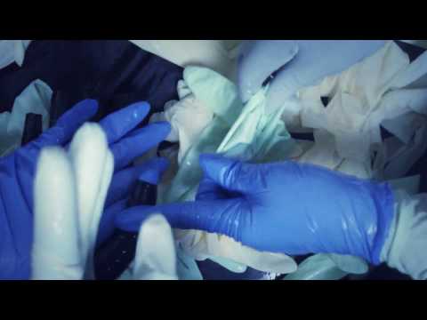 LATEX GLOVES✋✊✌ siX hands✋✋ used gloves👌👌 SHINY LAYERING [[ASMR]]