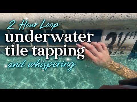 2 hr loop asmr for sleep wet tile tapping